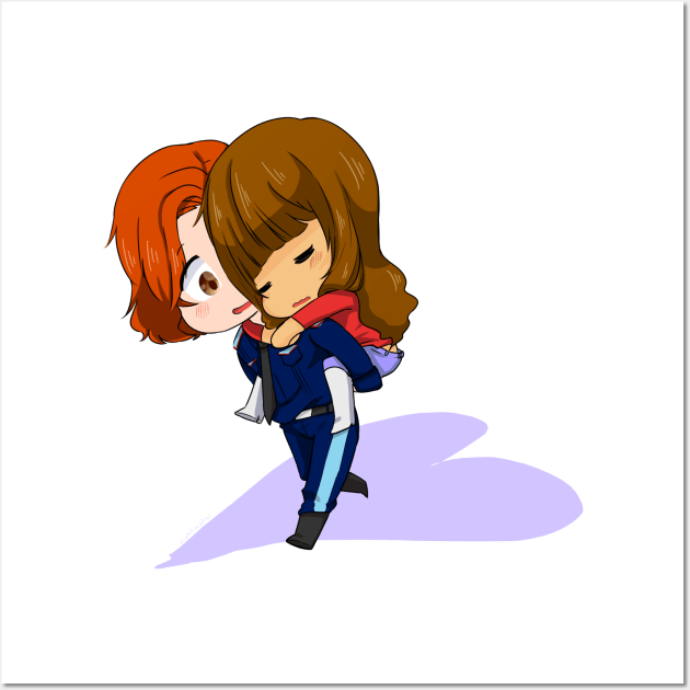 Wayhaught Piggyback Wall Art by riozaki21